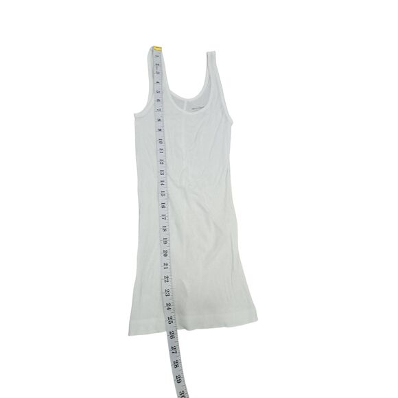 Vince White Ribbed Tank Top XS | Pima Cotton Modal Blend Made in Peru - Picture 9 of 10